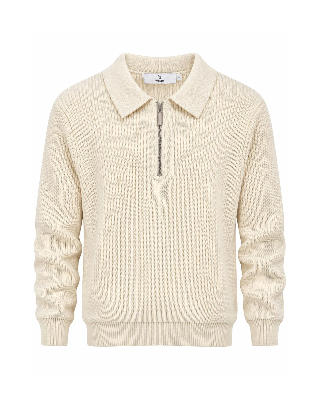 Polo de punto marfil