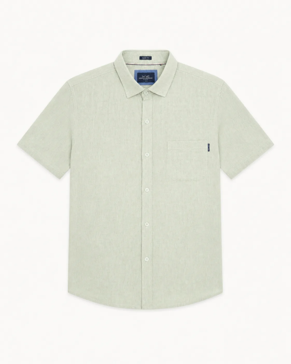 Camisa corta Linaza Verde