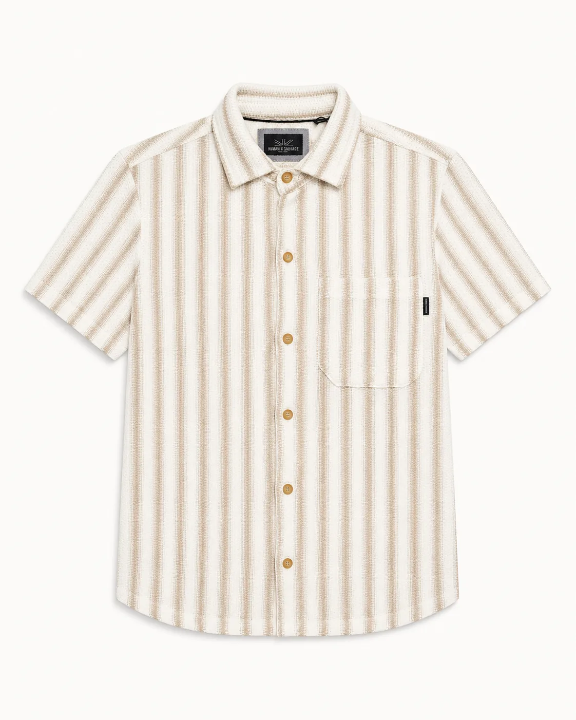 Camisa corta Beige