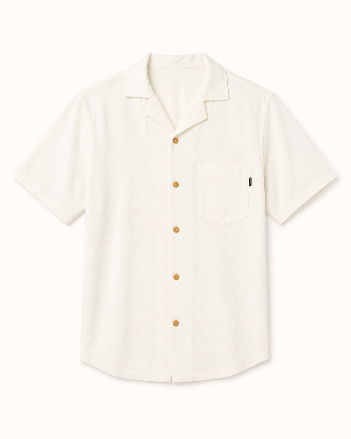 Camisa corta French Crema