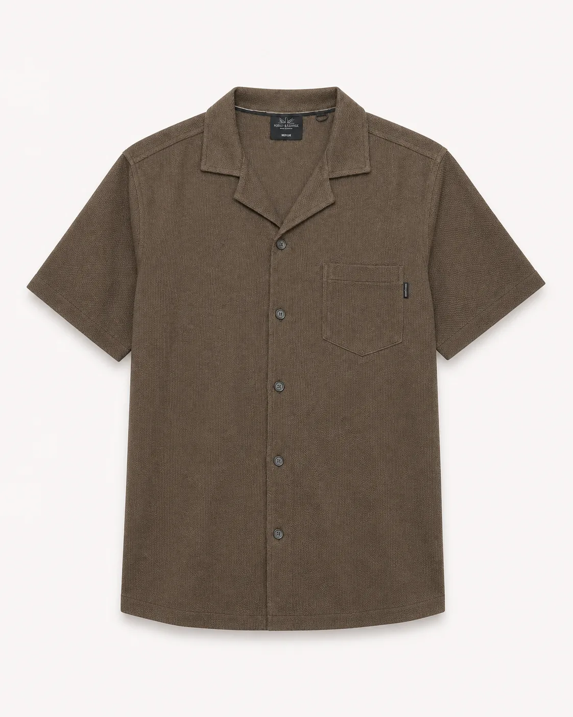 Camisa corta French Marrón