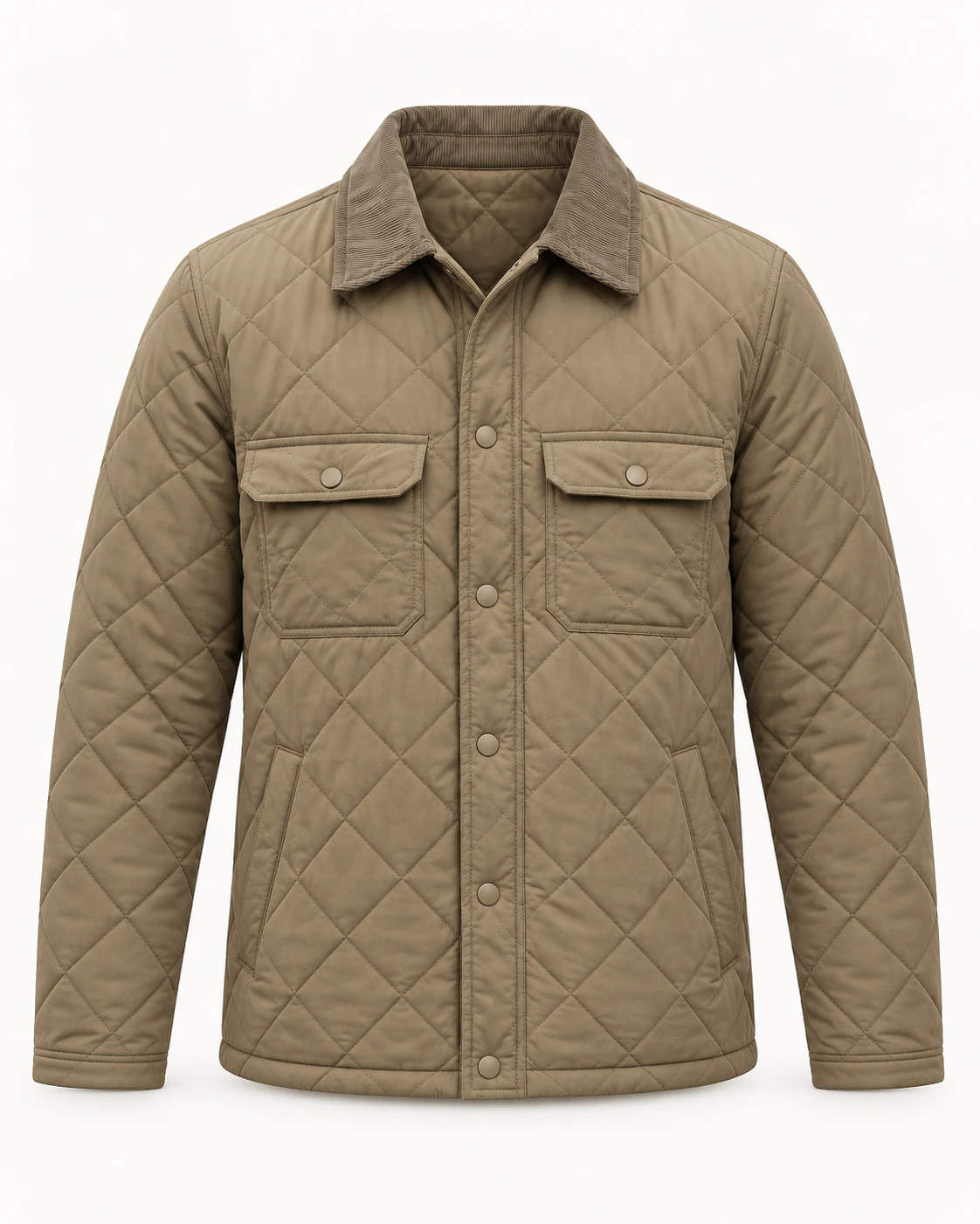 Chaqueta acolchada Caqui
