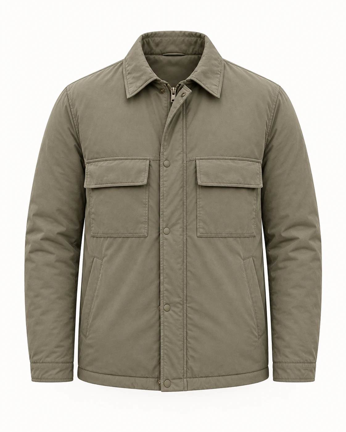 Chaqueta lisa Verde oliva
