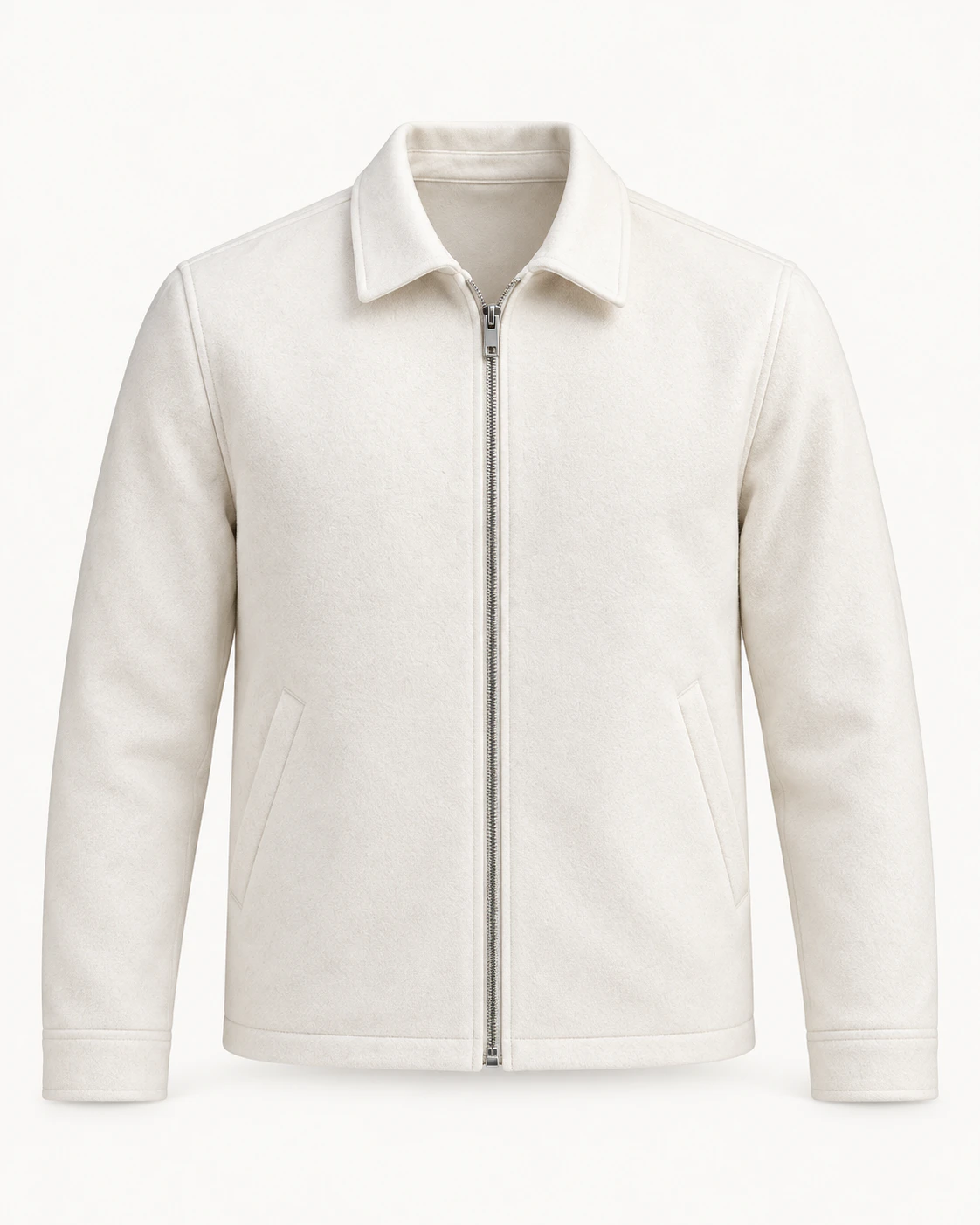 Chaqueta con cierre Blanca